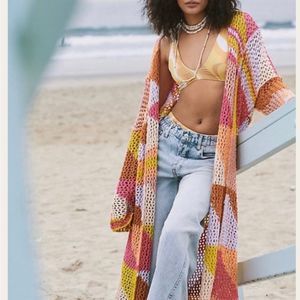 Free People Chasing Rainbows sweater blazer size M/L NWOT never worn before